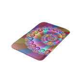 美しいレインボーカラー抽象芸術フラクタルアート バスマット (アングル)