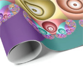 美しいレインボーカラー抽象芸術フラクタルアート ラッピングペーパー (ロールコーナー)