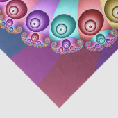 美しいレインボーカラー抽象芸術フラクタルアート 薄葉紙 (詳細)