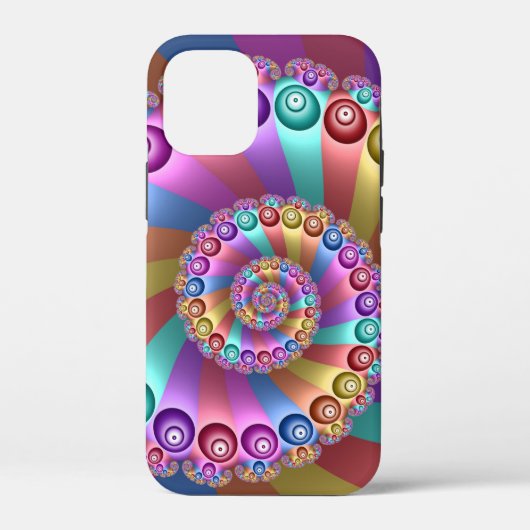 美しいレインボーカラー抽象芸術フラクタルアート Case-Mate iPhoneケース (裏面)