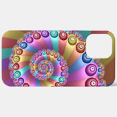 美しいレインボーカラー抽象芸術フラクタルアート Case-Mate iPhoneケース (裏面 / 右)
