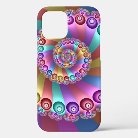 美しいレインボーカラー抽象芸術フラクタルアート Case-Mate iPhoneケース (裏面)