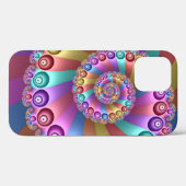 美しいレインボーカラー抽象芸術フラクタルアート Case-Mate iPhoneケース (裏面 (横))