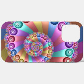 美しいレインボーカラー抽象芸術フラクタルアート Case-Mate iPhoneケース (裏面 (横))