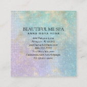 *~*美しいレインボーグライマー金ゴールド名刺 スクエア名刺 (裏面)