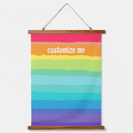 美しいレインボーパーソナライズされた芸術的ゲイプライド 吊り下げ型タペストリー