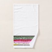 美しいレインボーマス釣り釣りアングラー バスタオルセット (ハンドタオル)