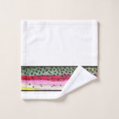 美しいレインボーマス釣り釣りアングラー バスタオルセット (ウォッシュタオル)