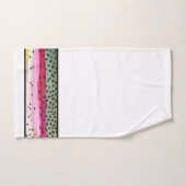 美しいレインボーマス釣り釣りアングラー バスタオルセット (ハンドタオル)