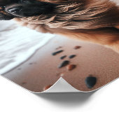 美しいレオンベルガーパピー ポスター (角)