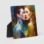 美しいレズビアン好カラフルき絵画たち フォトプラーク (正面)