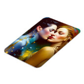 美しいレズビアン好カラフルき絵画たち マグネット (左側)