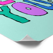 美しいレタリングへカラフル ポスター (角)