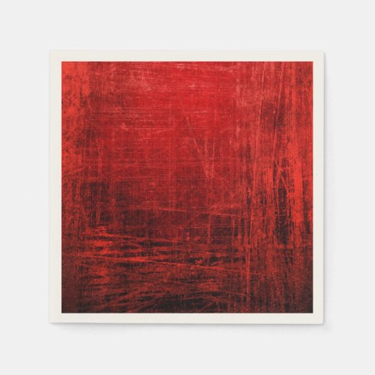 美しいレッド紙ナプキンス！ スタンダードカクテルナプキン (正面)