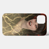 美しいレディヴァンプのハロウィンウィッチスタイル Case-Mate iPhoneケース (裏面 (横))