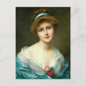 美しいレディーグリーンドレス_GC – はがき (正面)