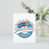 美しいレトロなスタイルのザキントスのロゴ。 ポストカード (スタンド正面)