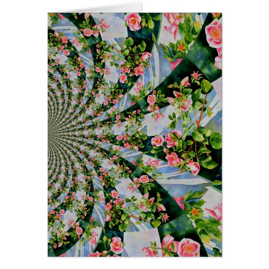 美しいレトロなピンクの赤いバラの水色フローラ (正面)