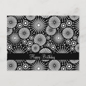 美しいレトロな白黒はがき ポストカード (正面)