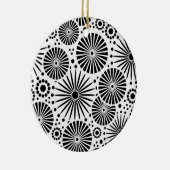 美しいレトロな白黒オーナメント セラミックオーナメント (右)