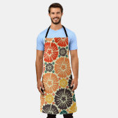 美しいレトロアールヌーボー エプロン (着用した状態)