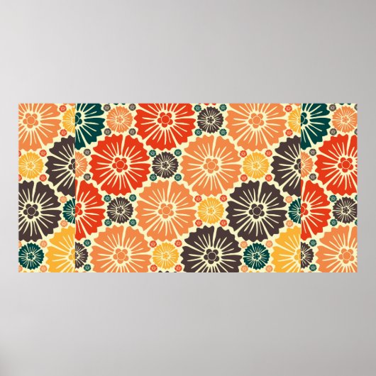 美しいレトロアールヌーボー ポスター (正面)