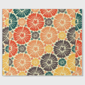 美しいレトロアールヌーボー ラッピングペーパー (フラット)