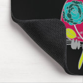 美しいレトロカラフルフクロウ マウスパッド (コーナー)