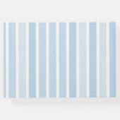 美しいレトロベビーブルー結婚ズゲストブック ゲストブック (裏面)