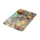 美しいレトロレディーアットザカクテルビーチ バスマット (アングル)