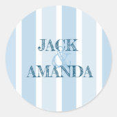 美しいレトロ結婚フローラのラベルシール ラウンドシール (正面)