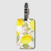 美しいレモンの水色 ラゲッジタグ (正面縦)