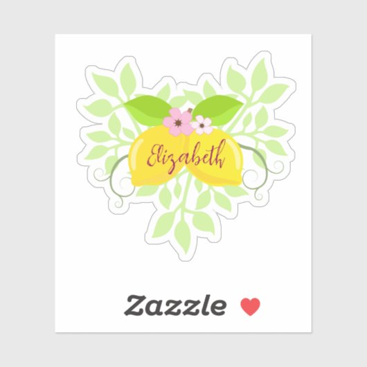 美しいレモン シール (シート)