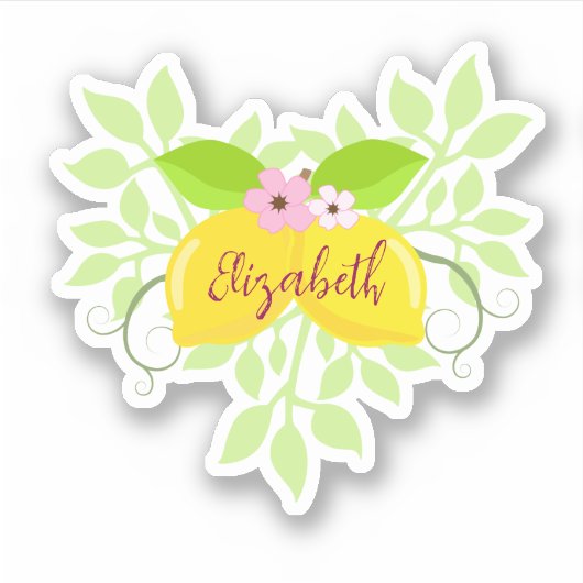 美しいレモン シール (正面)