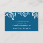 美しいレースの名刺 名刺 (裏面)