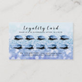 美しいロイヤリティカード10メイクアップラッシュブルーグリッター1 ロイヤリティカード (裏面)