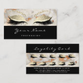 美しいロイヤリティカード10ラッシュコーラルバラグレーマーブル ロイヤリティカード (正面/裏面)