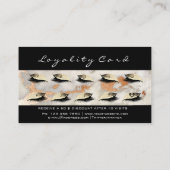 美しいロイヤリティカード10ラッシュコーラルバラグレーマーブル ロイヤリティカード (裏面)