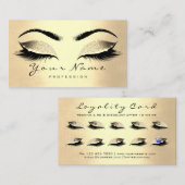 美しいロイヤリティカード10ラッシュチャンパイニュ金ゴールドクラウン ロイヤリティカード (正面/裏面)