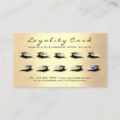 美しいロイヤリティカード10ラッシュチャンパイニュ金ゴールドクラウン ロイヤリティカード (裏面)