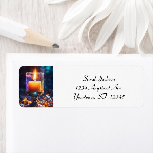 美しいロウソク ラベル (インサイチュ)