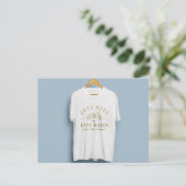 美しいロゴのTシャツデザイン ポストカード (スタンド正面)