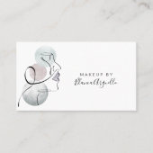 美しいロゴメイクアップアーティスト事業とアポイントメント 名刺 (正面)