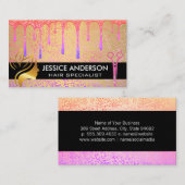 美しいロゴ |サロンはさみと製品 名刺 (正面/裏面)