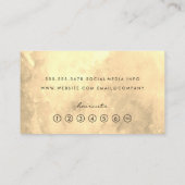 美しいロゴ |髪とメイクアップ ロイヤリティカード (裏面)