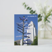 美しいロサンゼルスダウンタウンはがき！ ポストカード (スタンド正面)