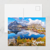 美しいロフォーテン、ノルウェー ポストカード (正面/裏面)