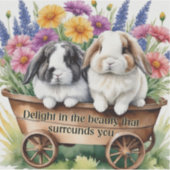 美しいロプバニーラバかわいらしス シール (正面)