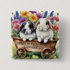 美しいロプバニーラバかわいらしス 缶バッジ