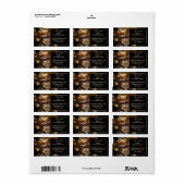 美しいロマンチックなダークオールドワールドフローラ ラベル (フルシート)